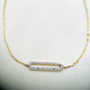 PULSERA DE ORO AMARILLO DE 18 KILATES CON DIAMANTES TALLA BRILLANTE